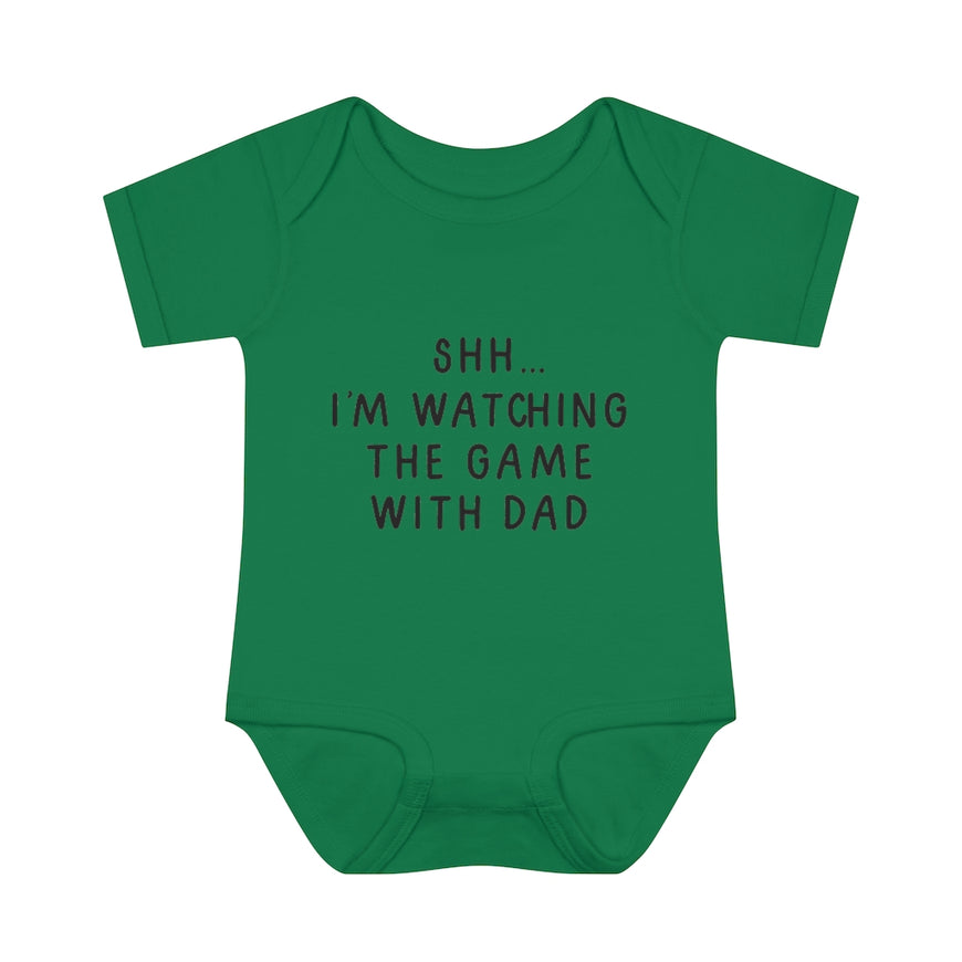 Watching The Game With Dad Infant Onesie