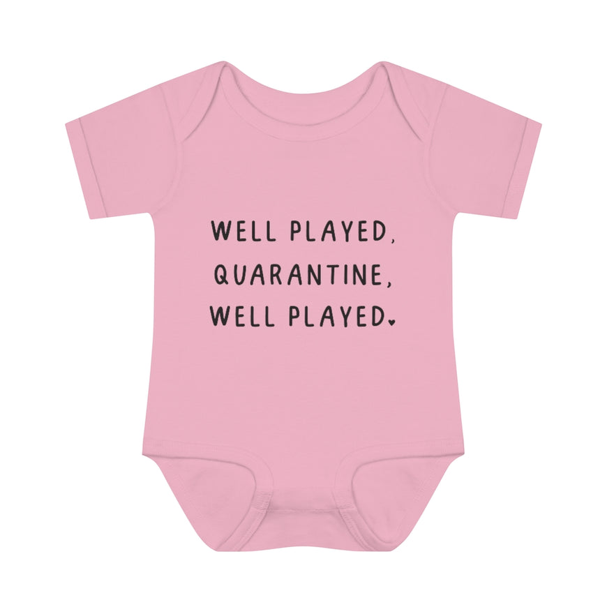 Well Played Quarantine Infant Onesie