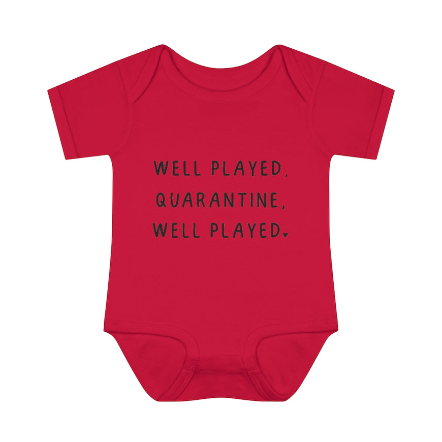 Well Played Quarantine Infant Onesie