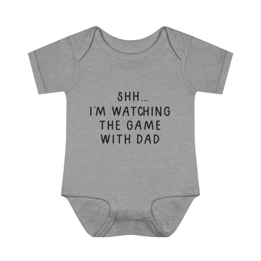 Watching The Game With Dad Infant Onesie