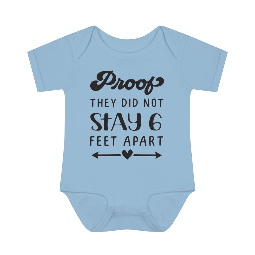 Six Feet Apart Infant Onesie