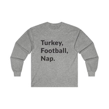 Turkey, Football, Nap Long Sleeve Tee