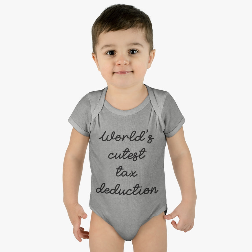 Cute Tax Deduction Infant Onesie