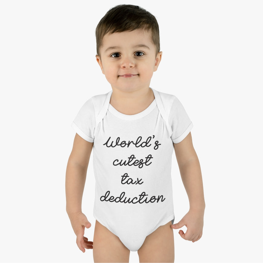 Cute Tax Deduction Infant Onesie