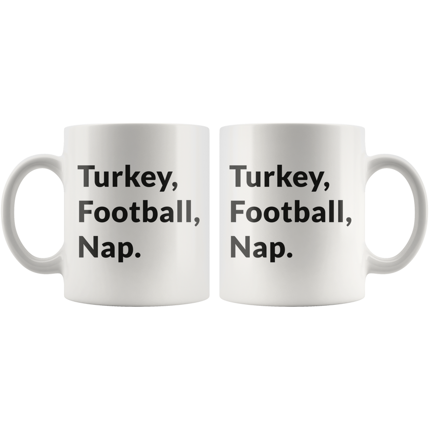 Turkey, Football, Nap Coffee Mug