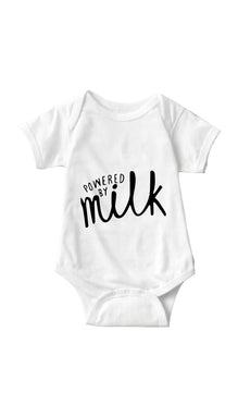 Powered By Milk Cute & Funny Baby Infant Onesie