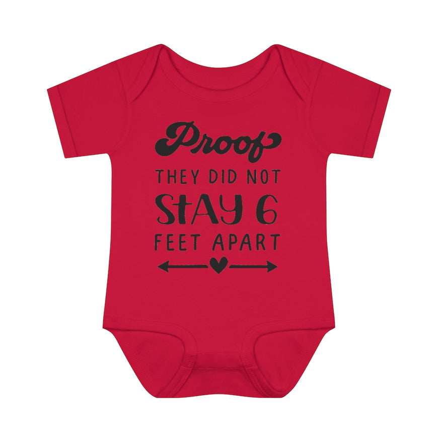 Six Feet Apart Infant Onesie