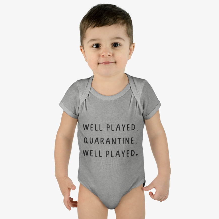 Well Played Quarantine Infant Onesie