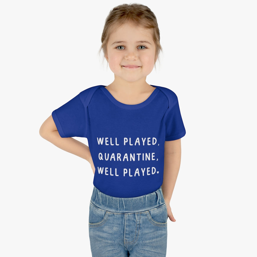 Well Played Quarantine Infant Onesie