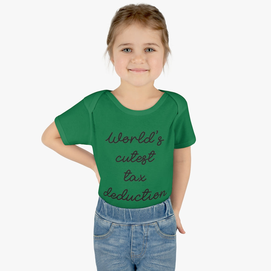 Cute Tax Deduction Infant Onesie