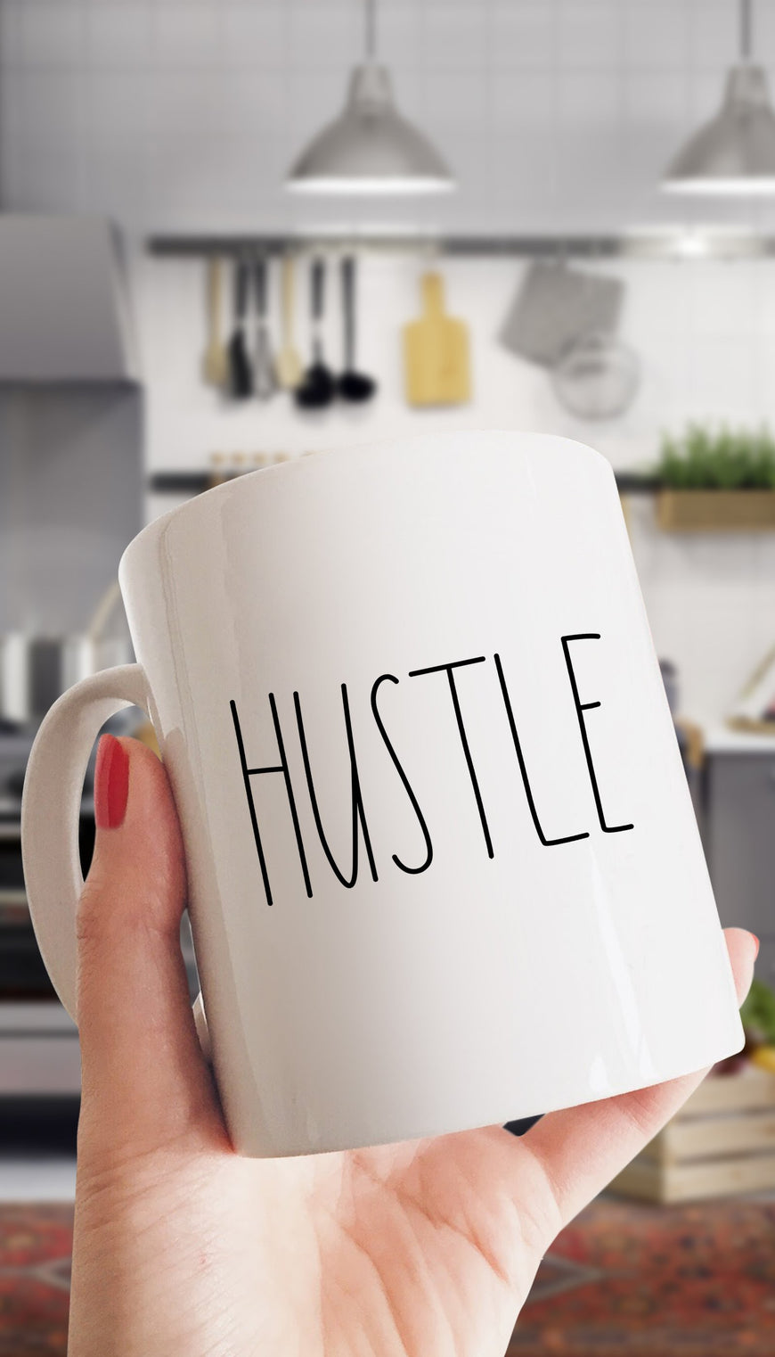 Hustle White Mug | Sarcastic Me