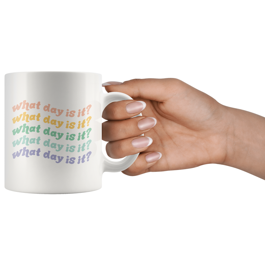 What Day Is It Coffee Mug