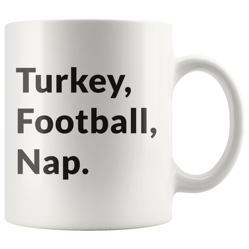 Turkey, Football, Nap Coffee Mug